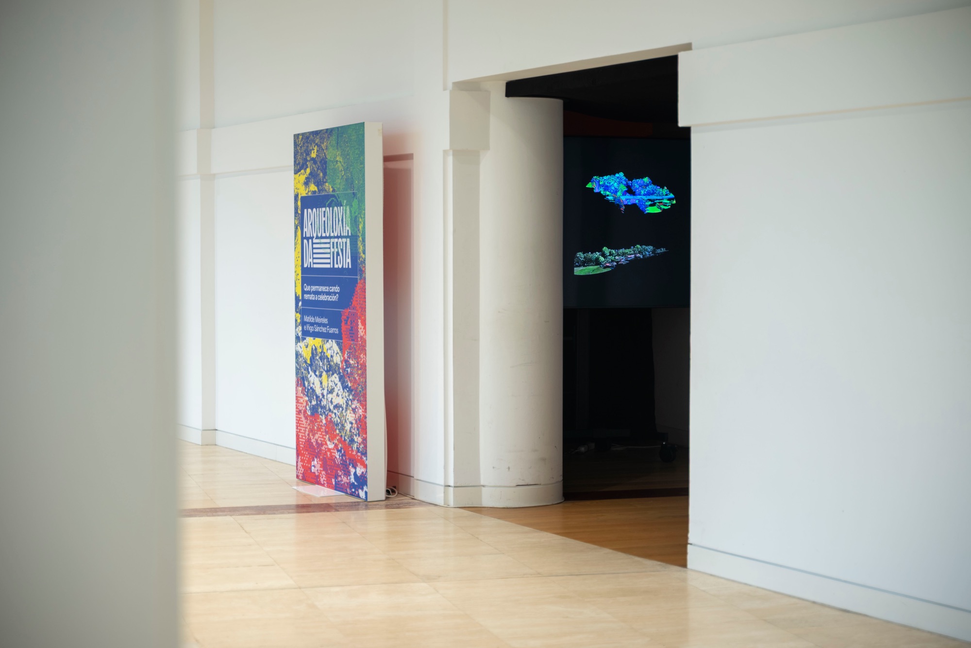 View of the exhibition, video projection